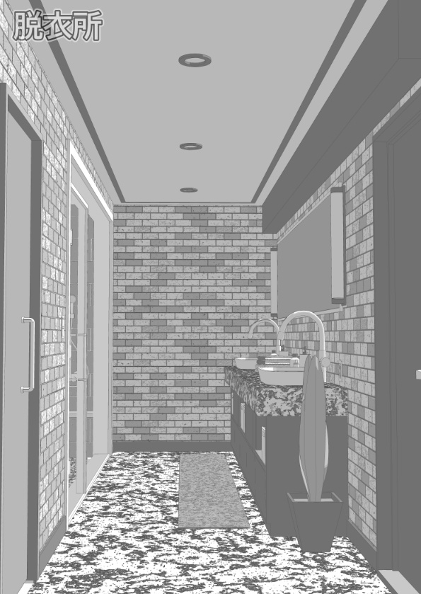 3Dホテルルーム