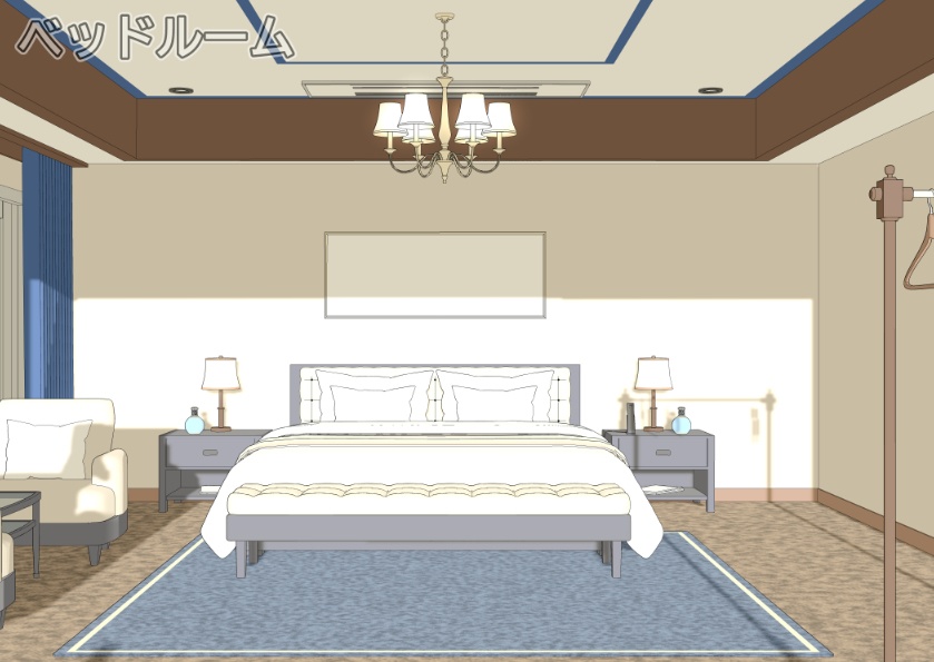 3Dホテルルーム