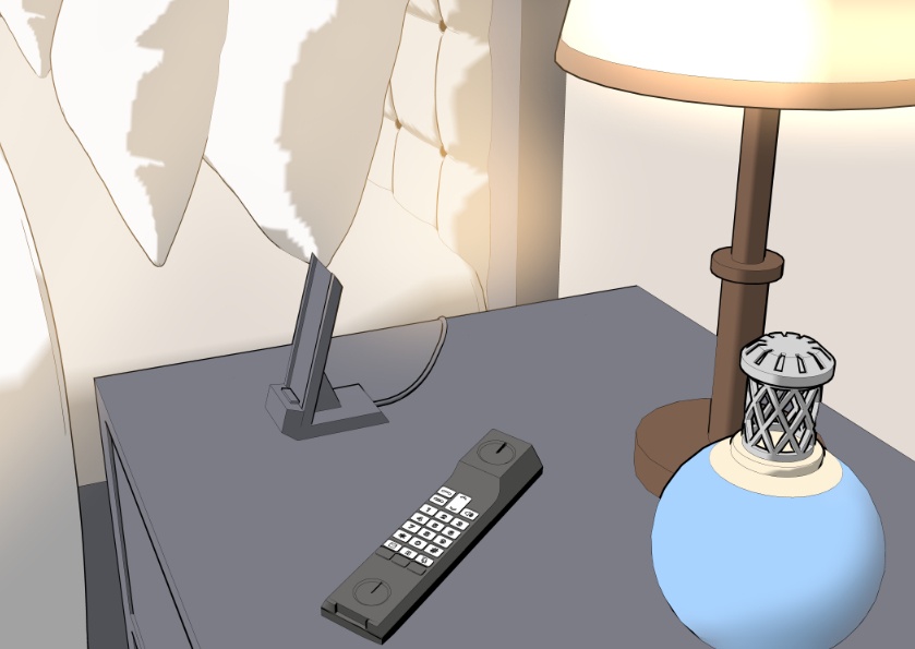 3Dホテルルーム