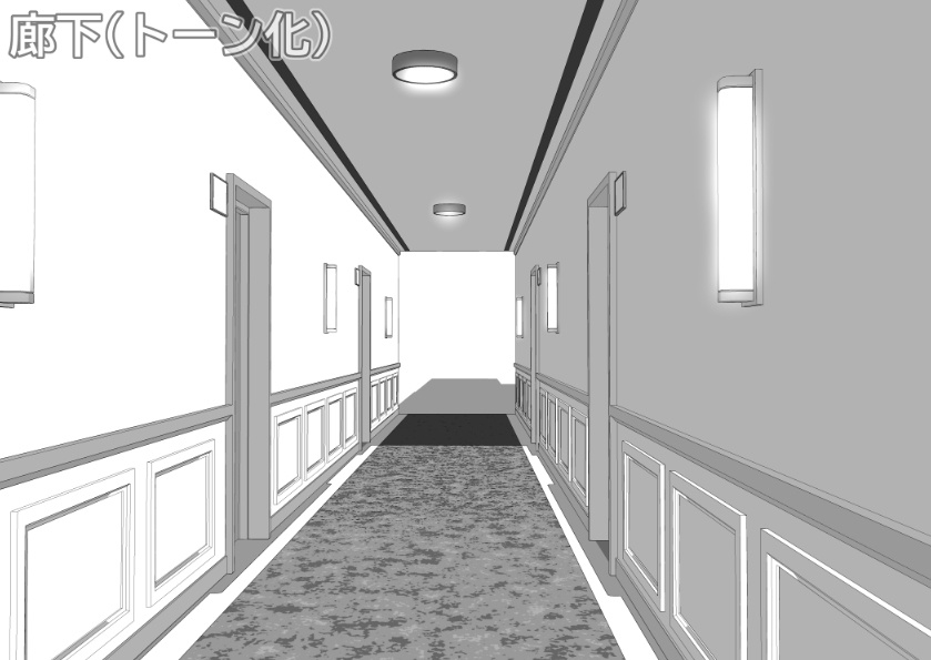 3Dホテルルーム