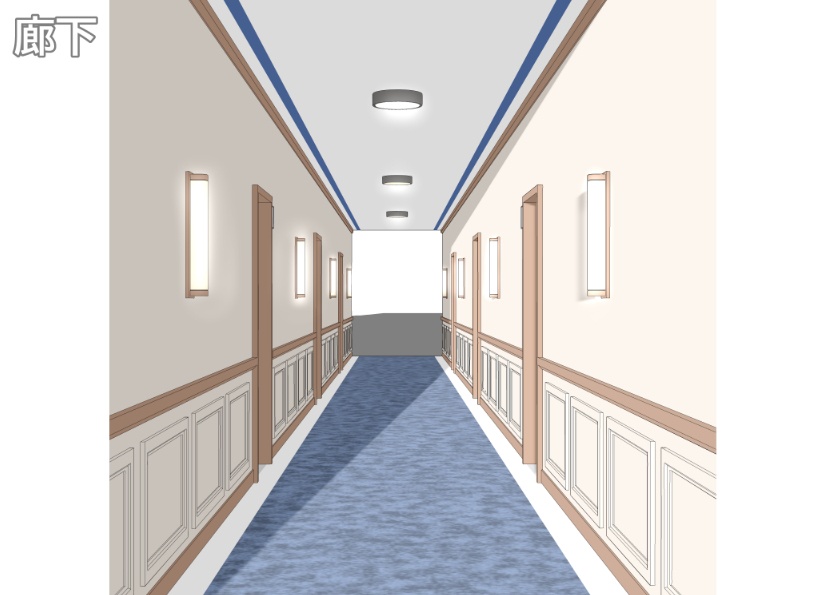 3Dホテルルーム