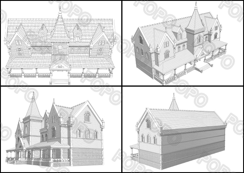 3Dファンタジー風民家11