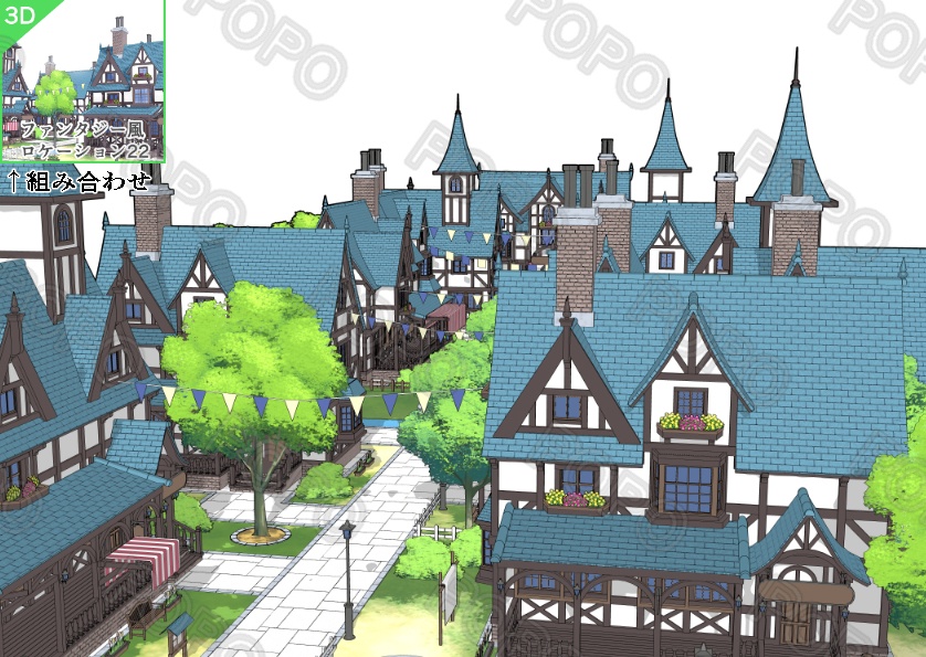 3Dファンタジー風ロケーション24