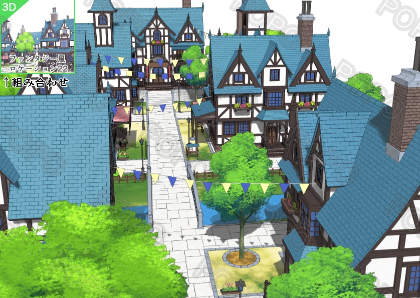 3Dファンタジー風ロケーション24