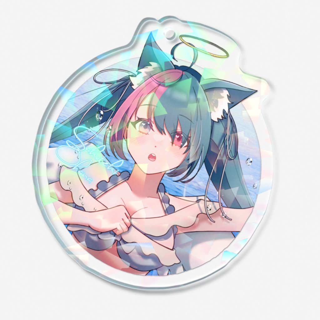 【桜滴おはな】ホログラムアクリルキーホルダー (2025夏ver.)【常設】