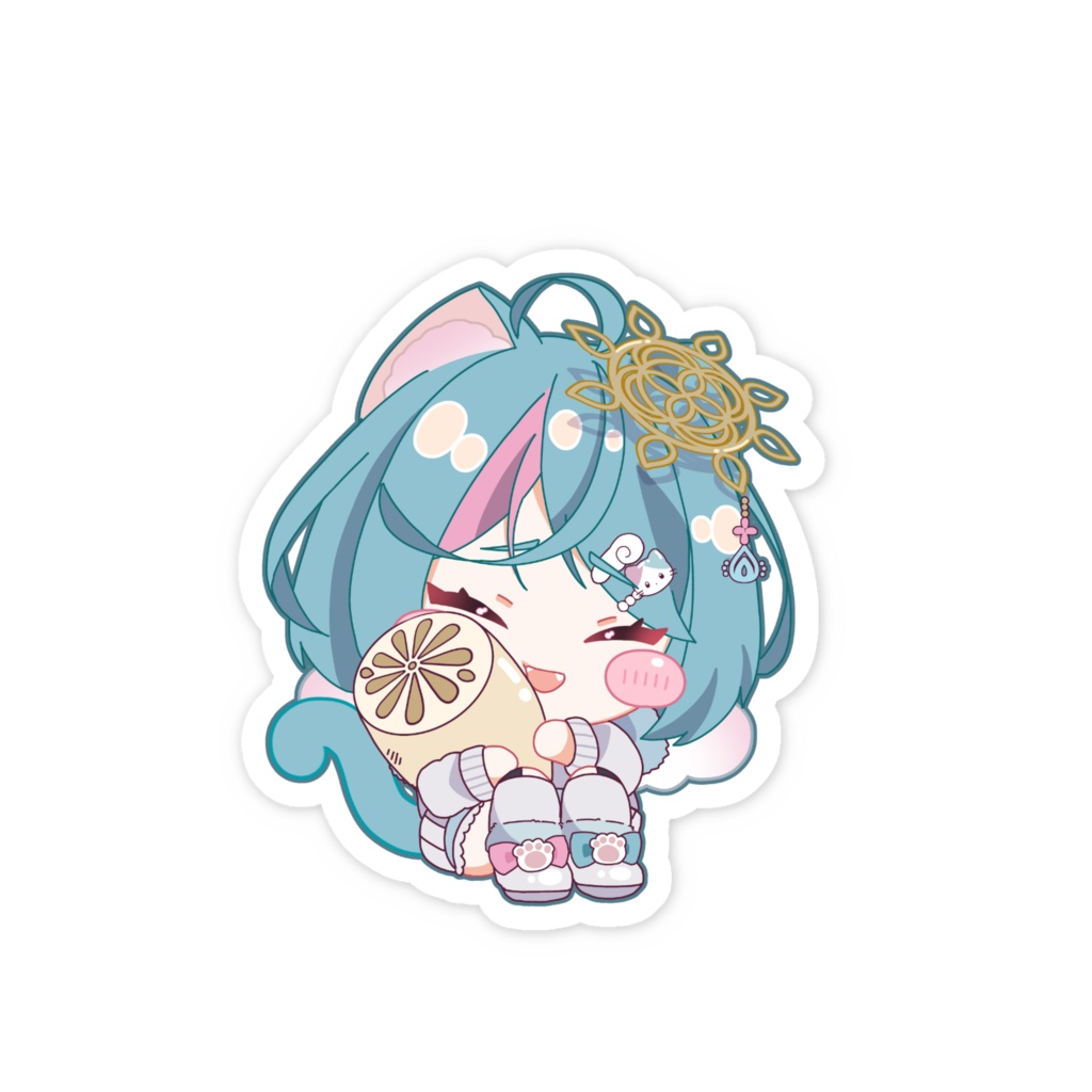 【桜滴おはな】スマホステッカー(れんこん大好きver.)【新モデル記念/常設】