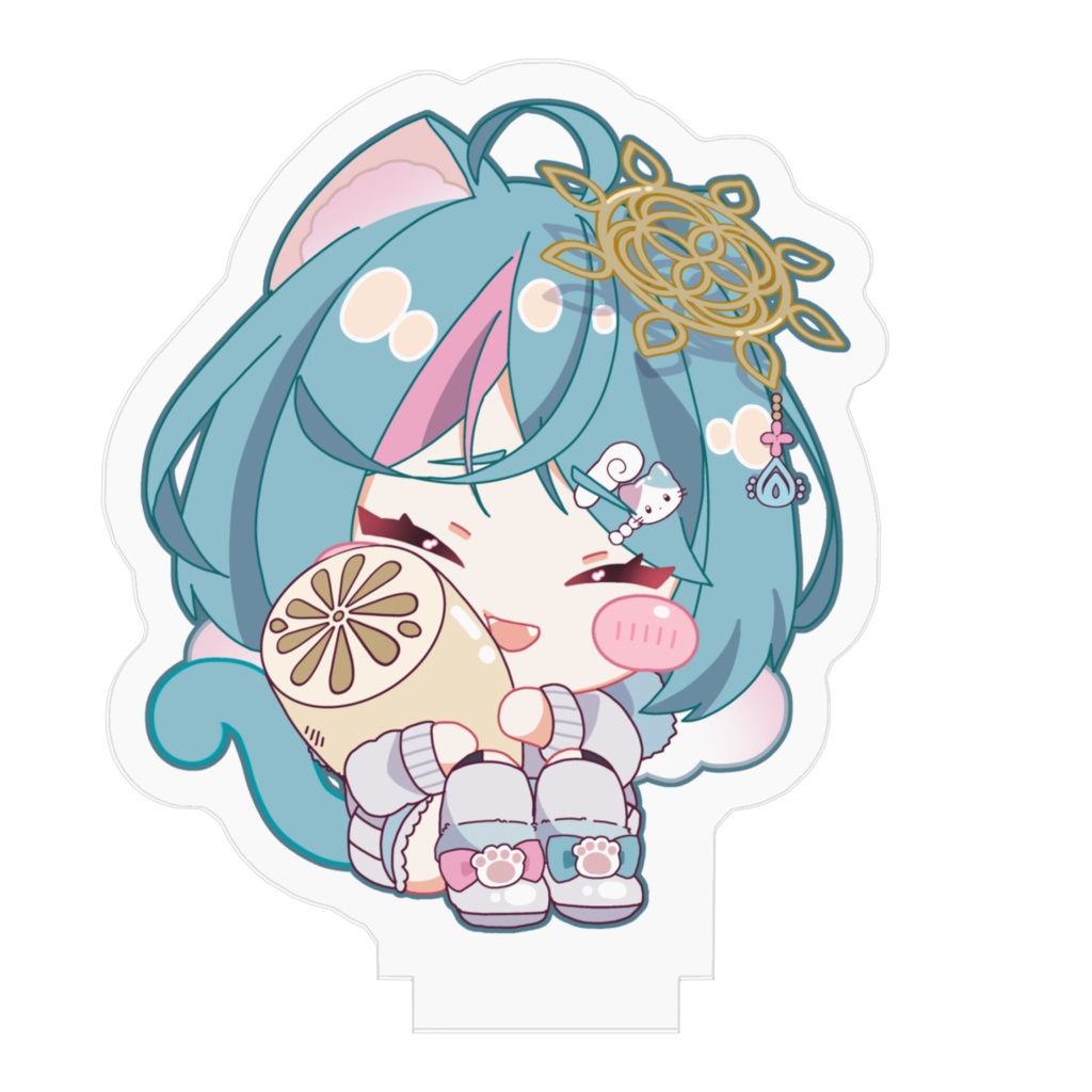 【桜滴おはな】ミニアクリルフィギュア (れんこん大好きver.)【新モデル記念/常設】