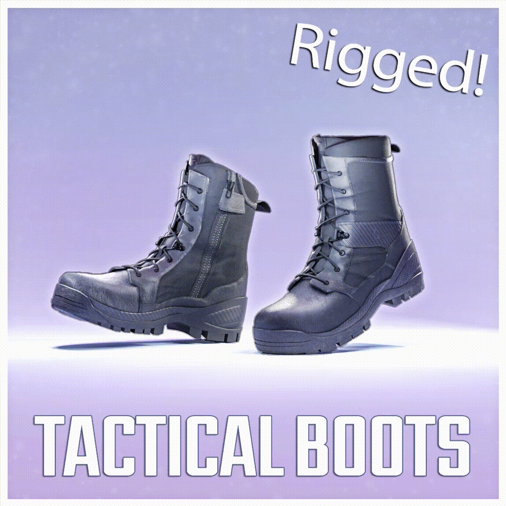 Tactical Boots | タクティカル・ブーツ VRChat / 3D