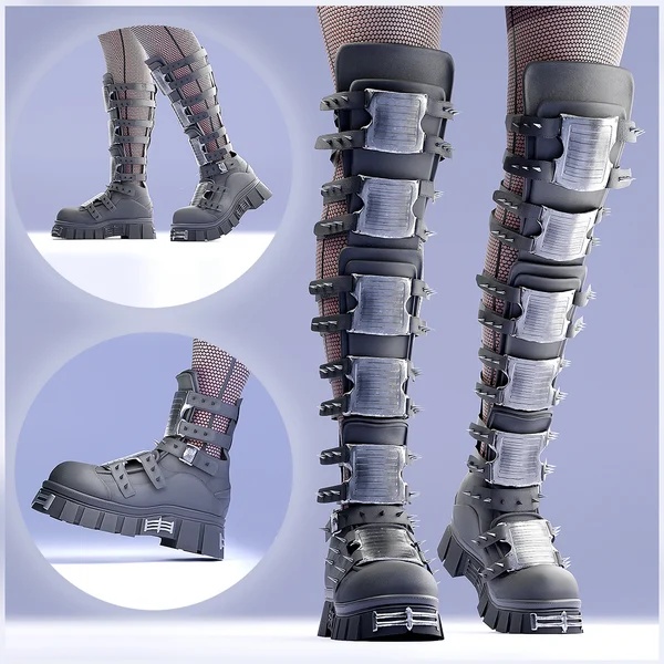Raver Boots | 厚底ゴス・ブーツ