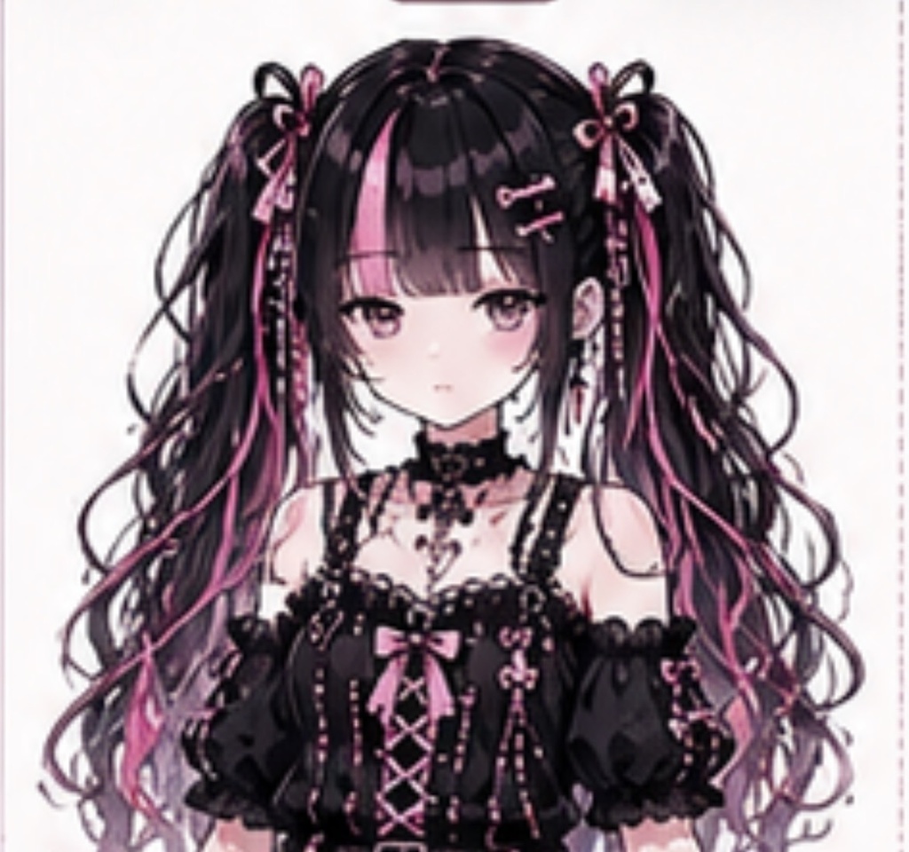 病みかわちゃん｜地雷系キャラクター素材フルセット」