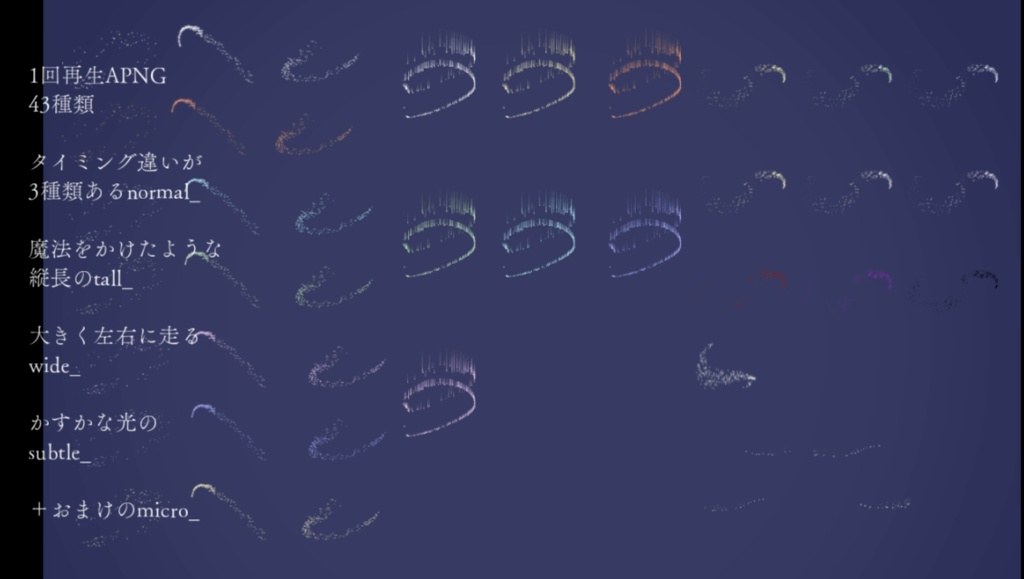 【無料4種~】妖精のようなきらきらAPNG素材