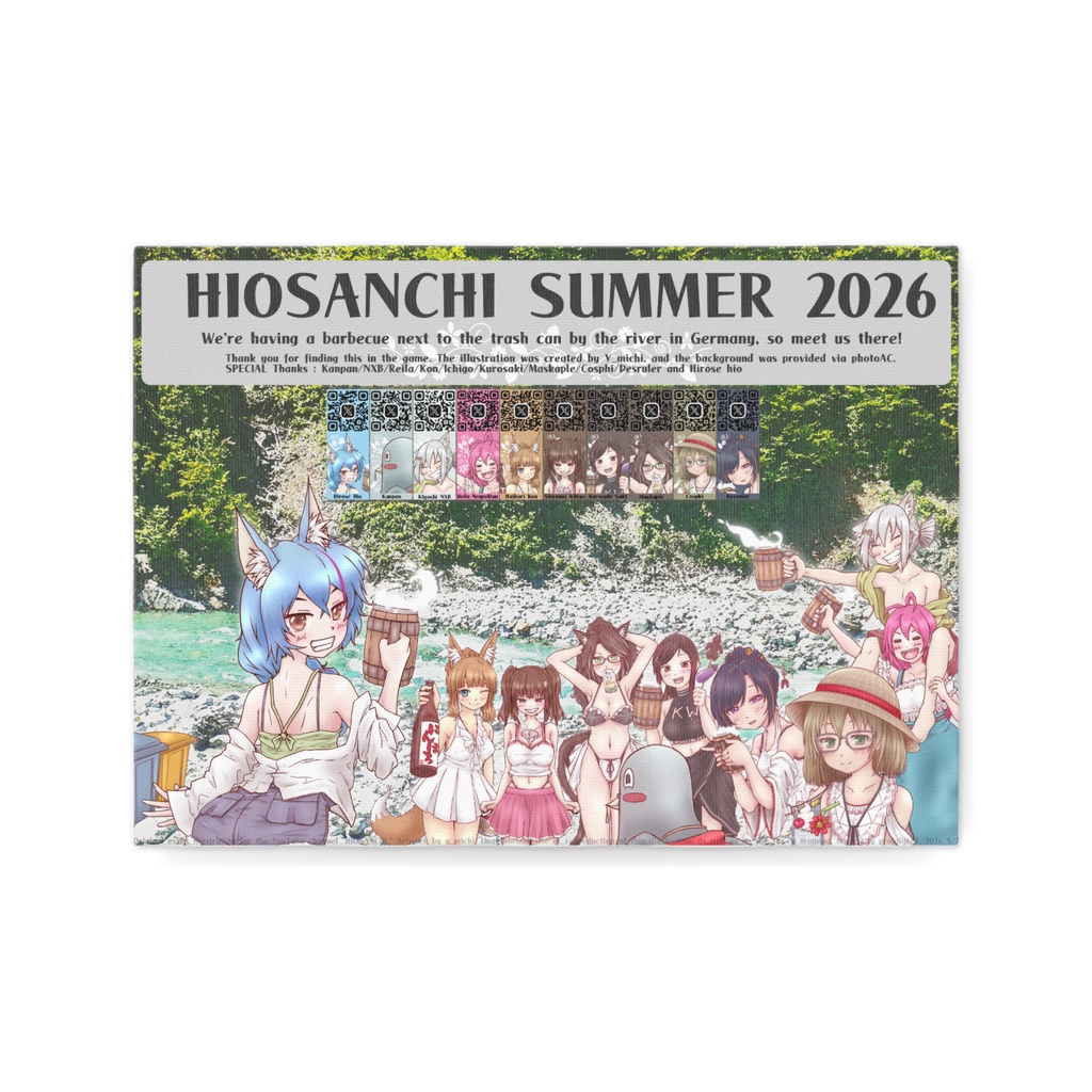 ひおさんちサマー2026 記念イラスト【キャンバス】