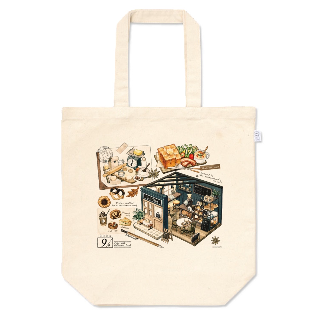 トートバッグ7「カフェ」