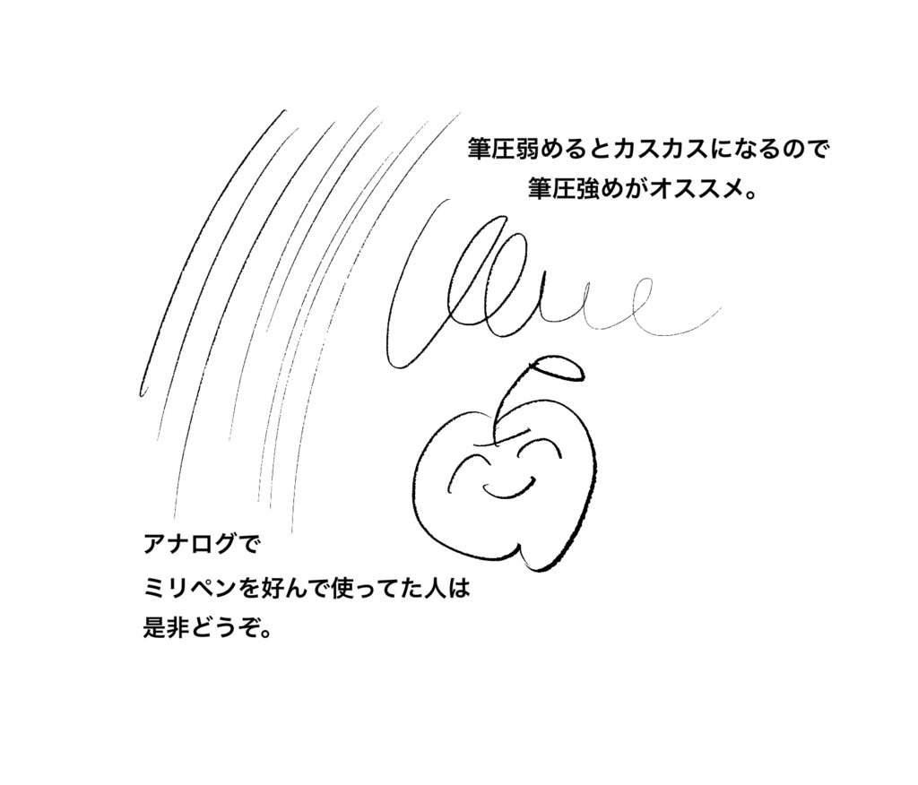 Procreate アナログペン入れペン ブラシ 昂琳online Store Booth