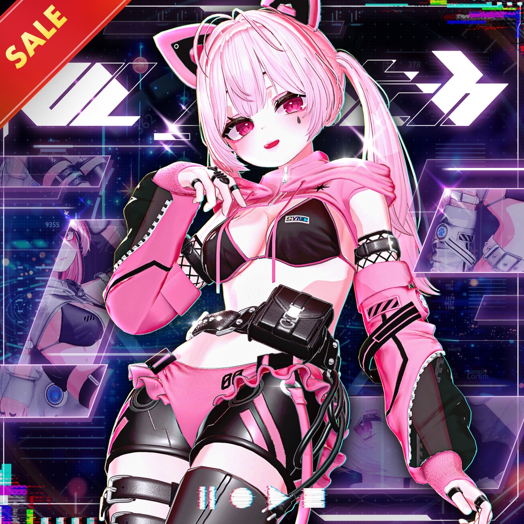 ✨セール中✨VL_Glitch【11アバター対応】