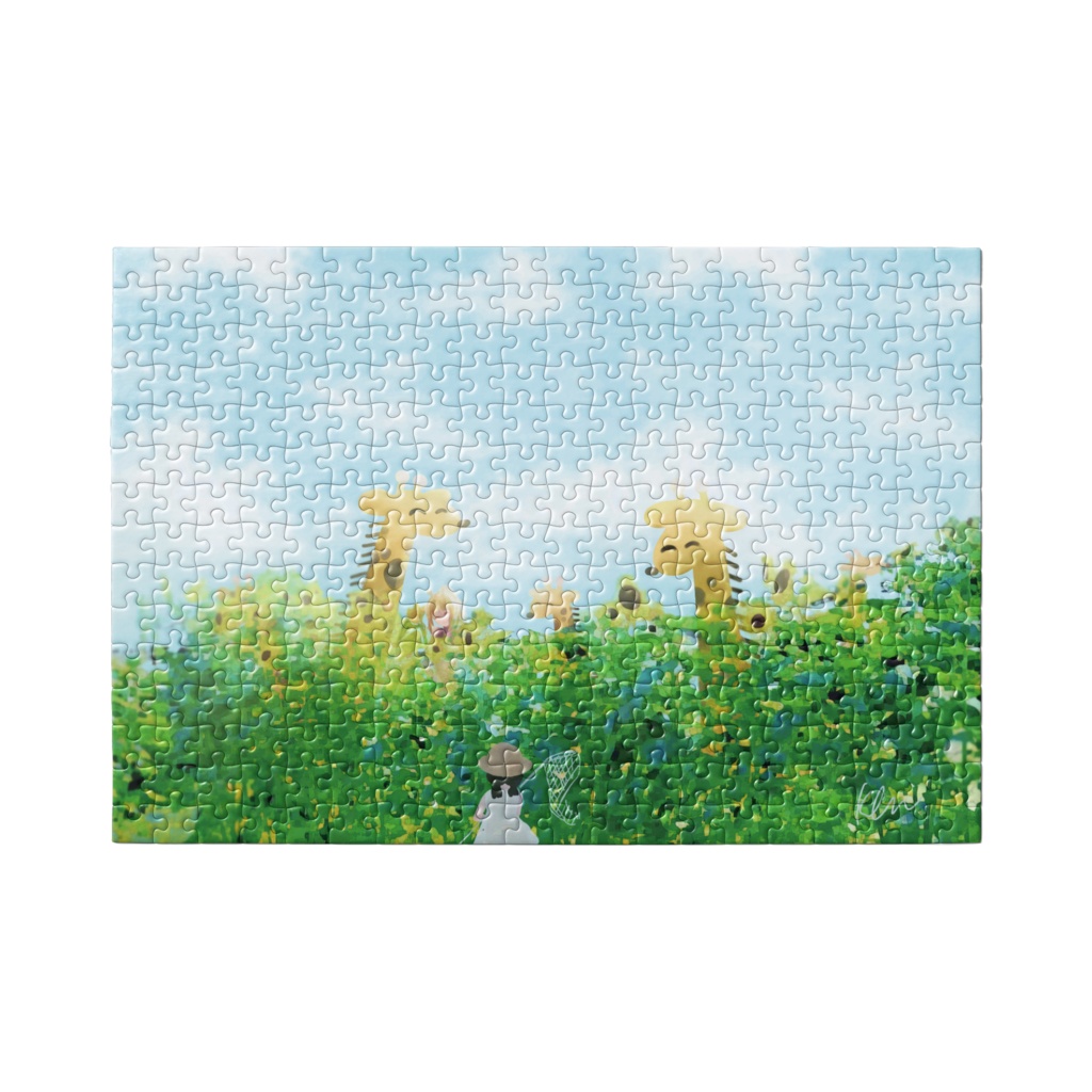 にこにこきりんと夏 ジグソーパズル