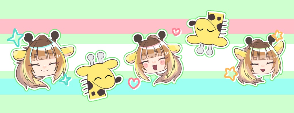 いっぱいにこにこきりん マスキングテープ