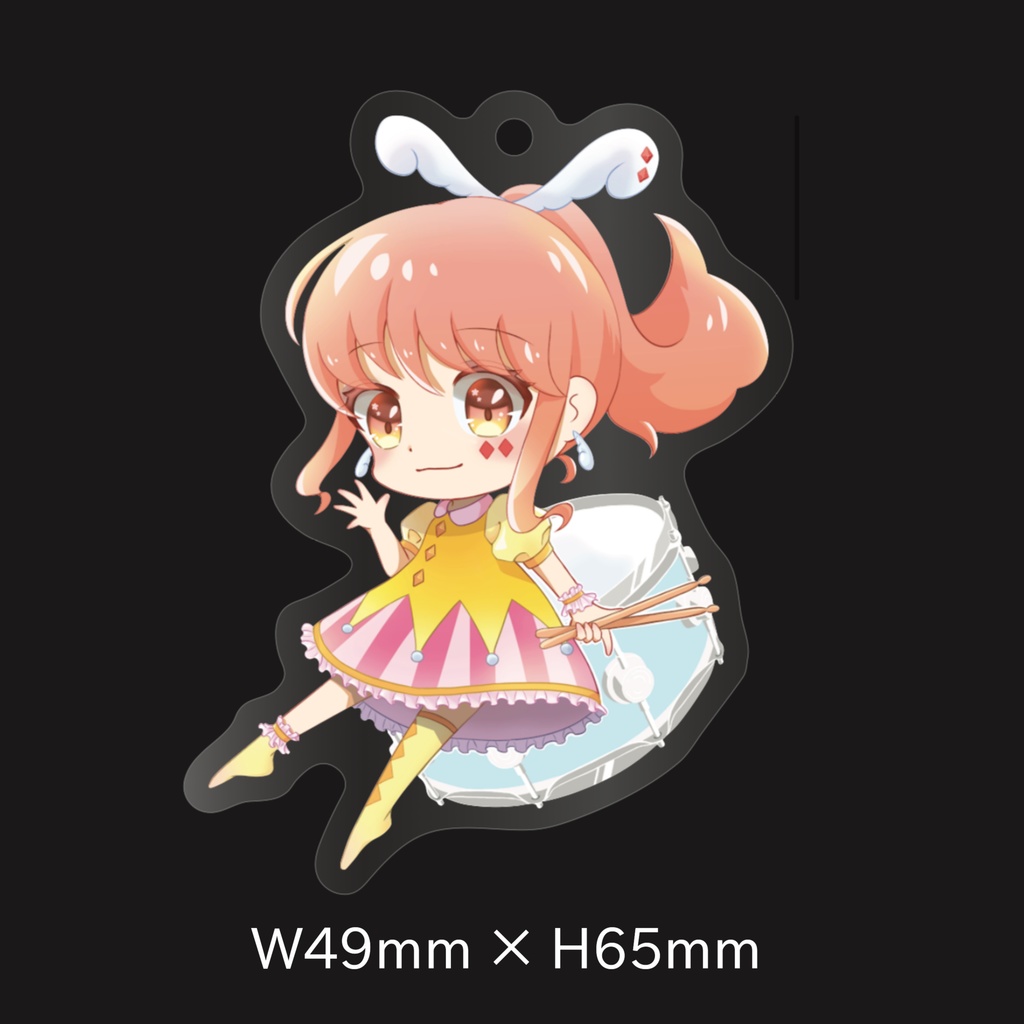 しゃっぽ。オリジナルイラストアクリルキーホルダー