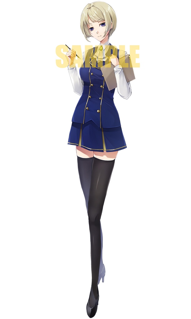 【ゲーム/TRPG/立ち絵】ギルド受付嬢風