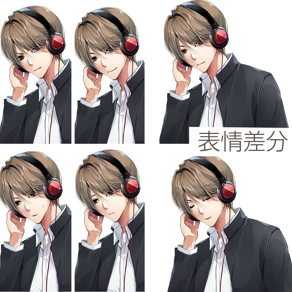 【ゲーム/TRPG/立ち絵】学ラン男子学生/DK/現代/青年/男子高校生