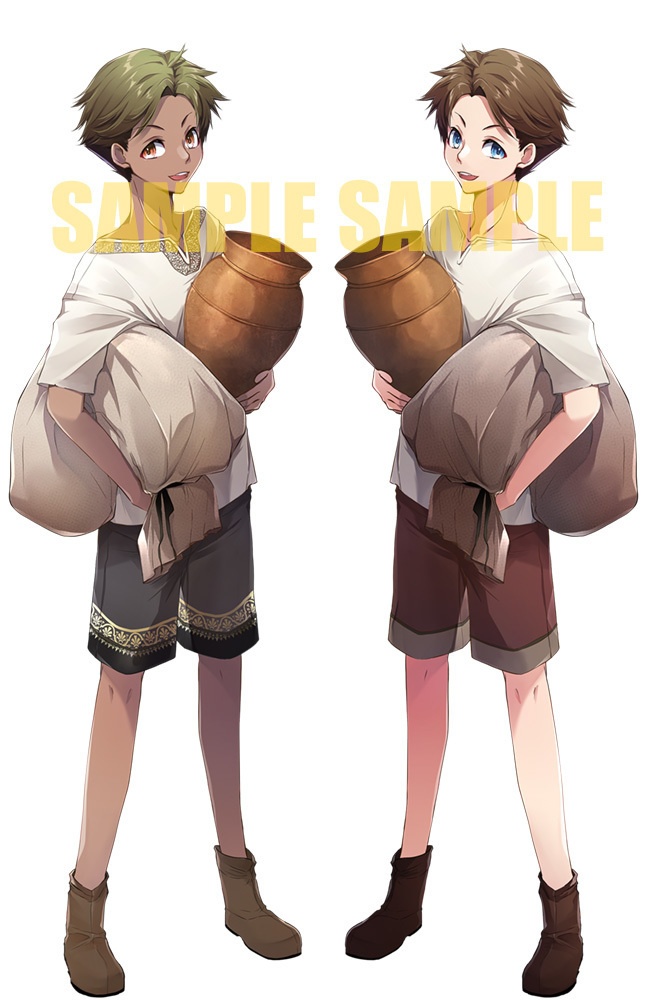 【ゲーム/TRPG/立ち絵】中世風・褐色肌な町の少年【商用利用可】