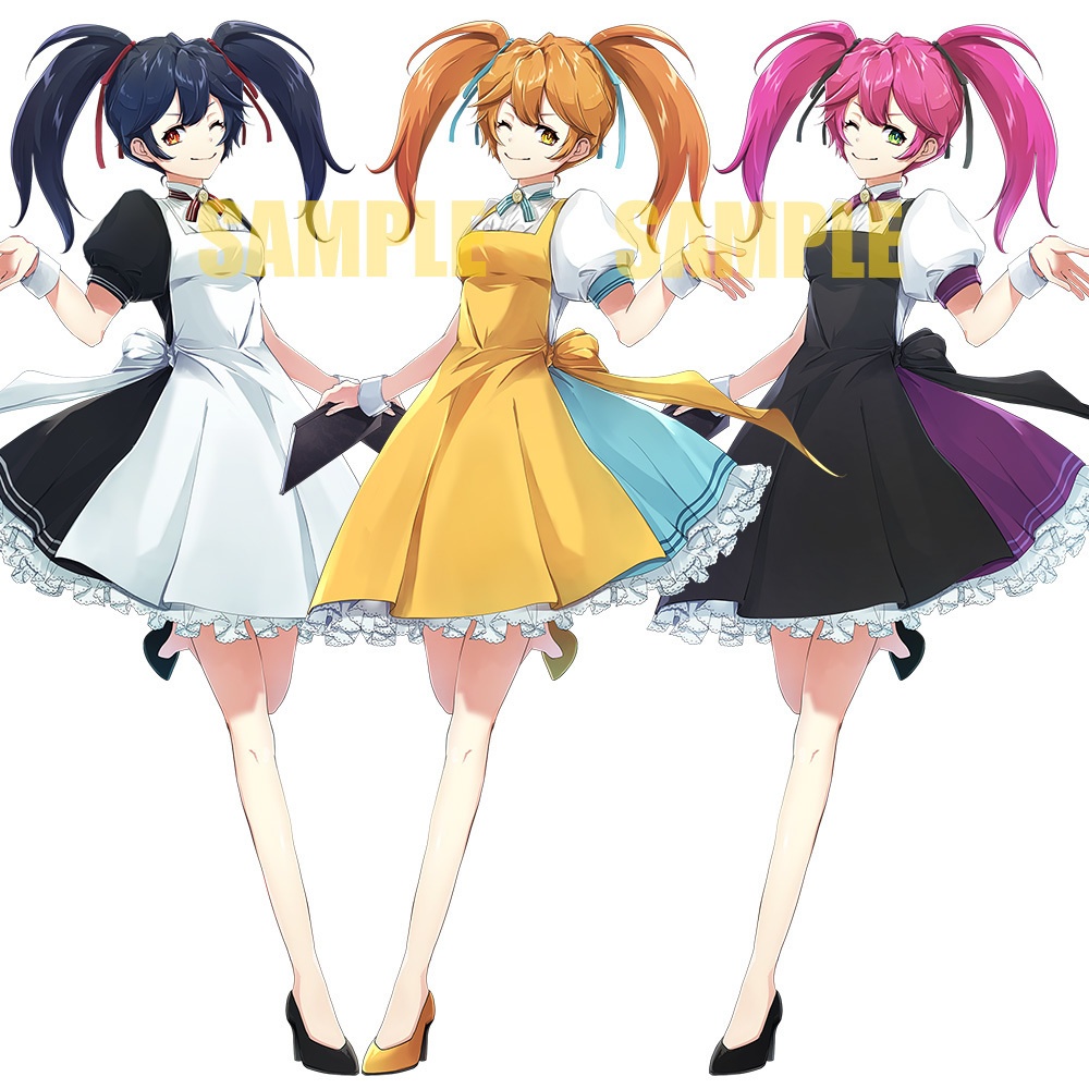 【ゲーム/TRPG/立ち絵】ウェイトレス風な女の子【商用利用可】