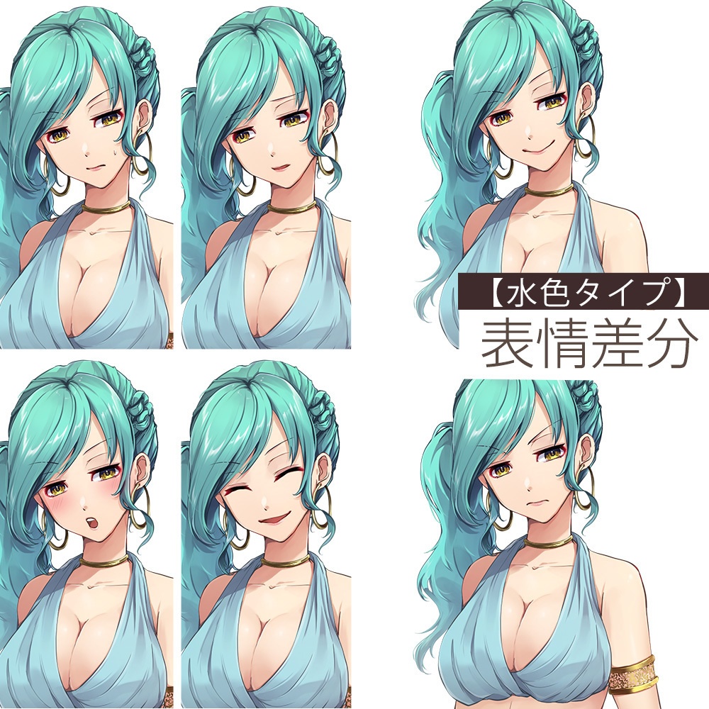 【ゲーム/TRPG/立ち絵】踊り子風お姉さん【商用利用可】