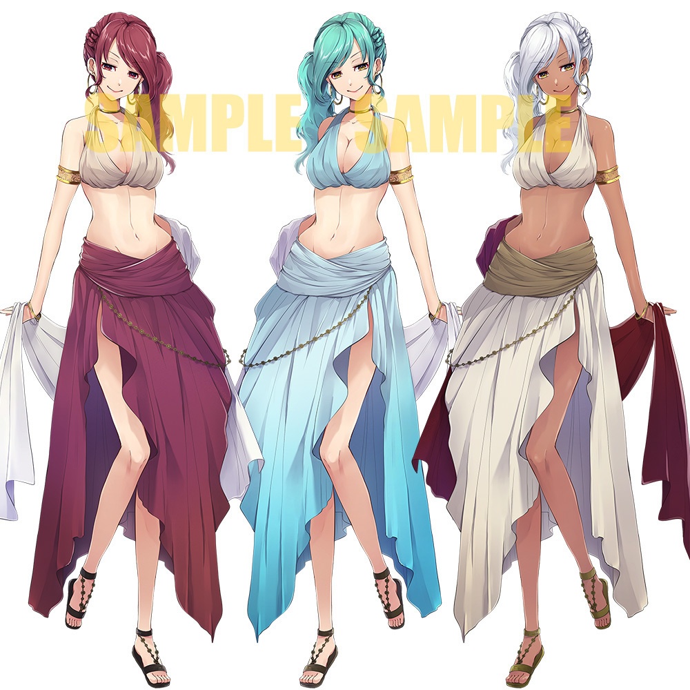 【ゲーム/TRPG/立ち絵】踊り子風お姉さん【商用利用可】