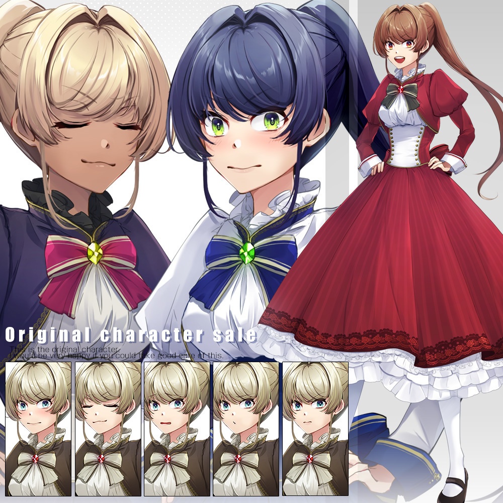 【ゲーム/TRPG/立ち絵】商家のお嬢様風少女/ファンタジー系【商用利用可】