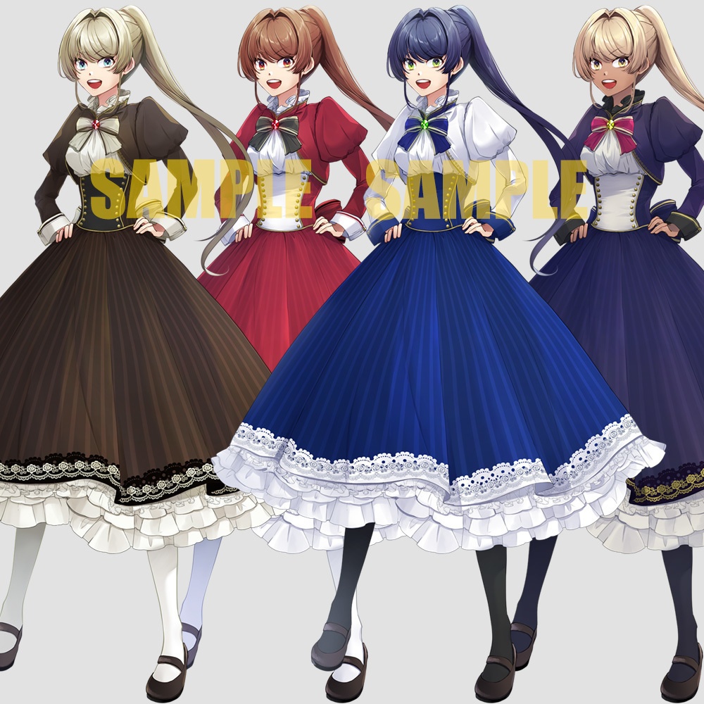 【ゲーム/TRPG/立ち絵】商家のお嬢様風少女/ファンタジー系【商用利用可】