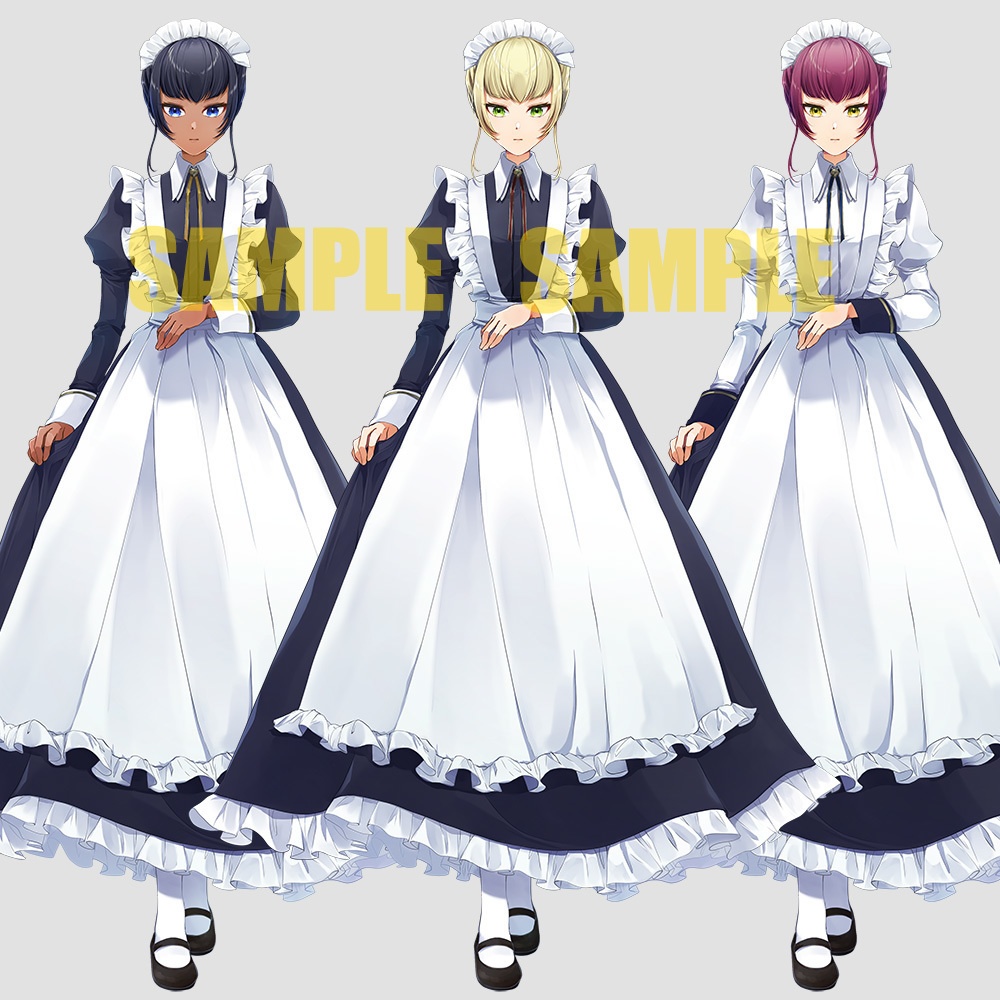 【ゲーム/TRPG/立ち絵】メイドなお姉さん/女中/女性【商用利用可】