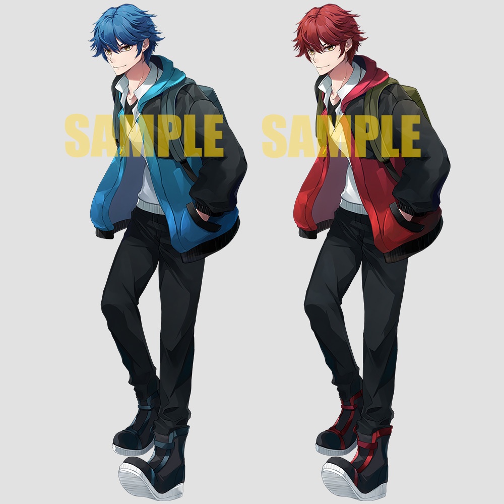 【ゲーム/TRPG/立ち絵】大学生風青年/現代【商用利用可】