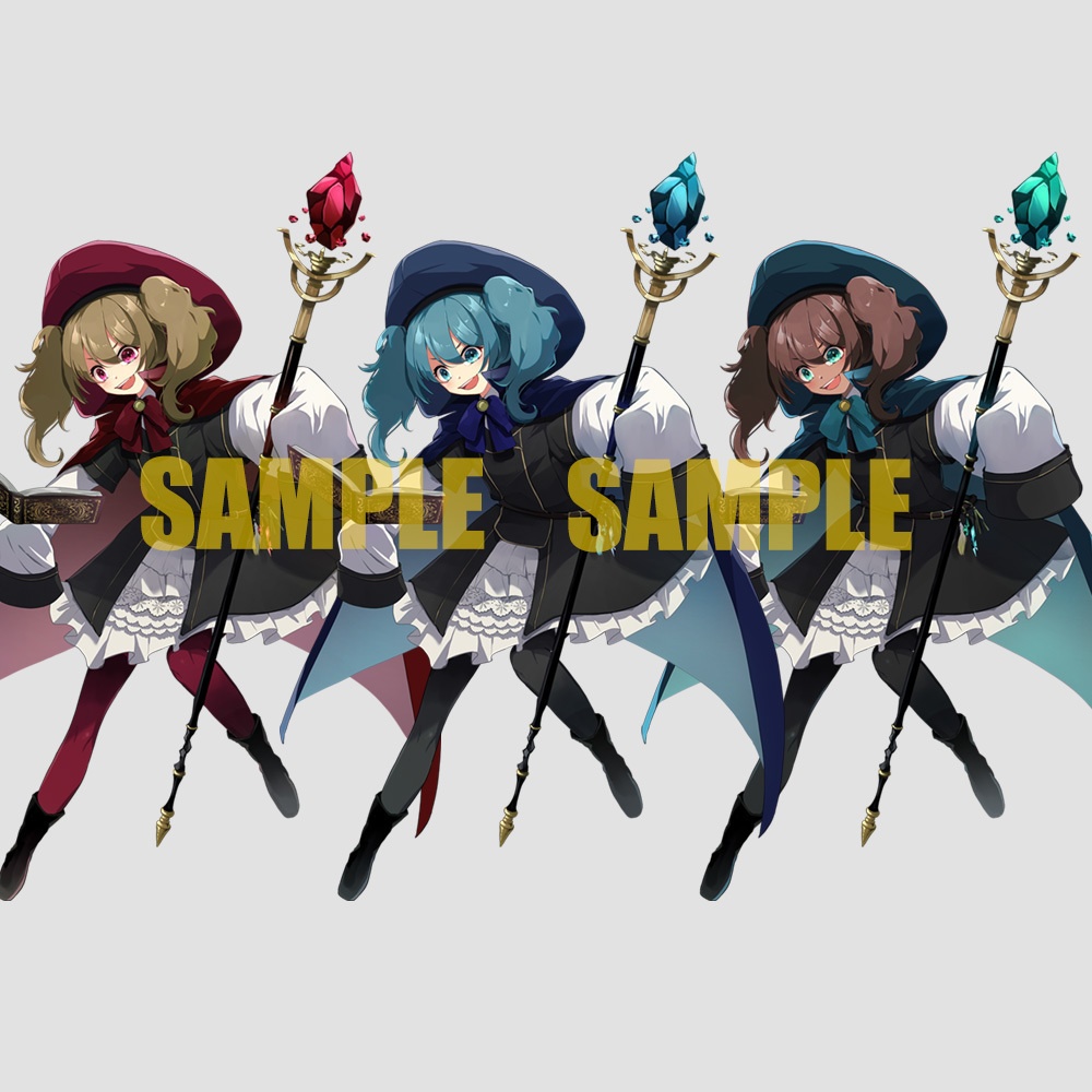 【ゲーム/TRPG/立ち絵】賢者風の少女/魔法使い/ファンタジー【商用利用可】