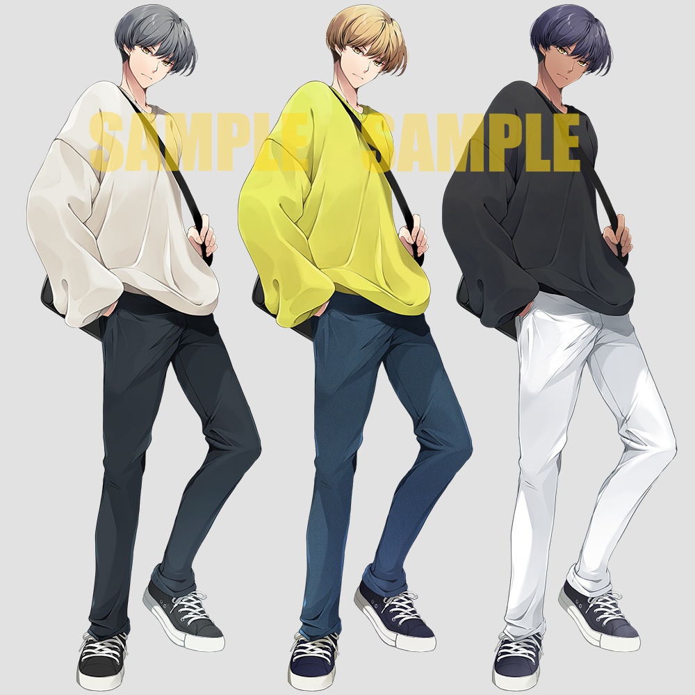 【ゲーム/TRPG/立ち絵】現代風青年/大学生/男子/青年/ゆる男子【商用利用可】