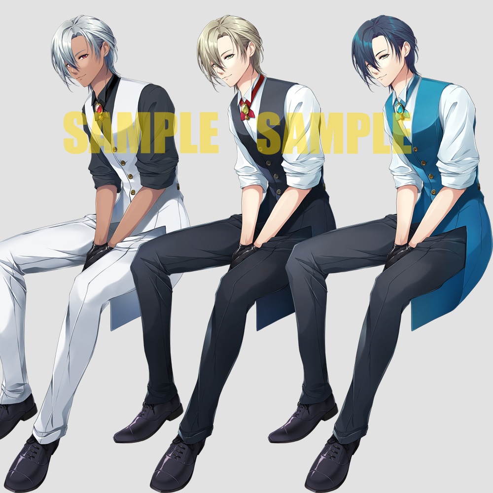 【ゲーム/TRPG/立ち絵】クロスタイ青年/現代風/バーテンダー/ボーイ/ホスト【商用利用可】