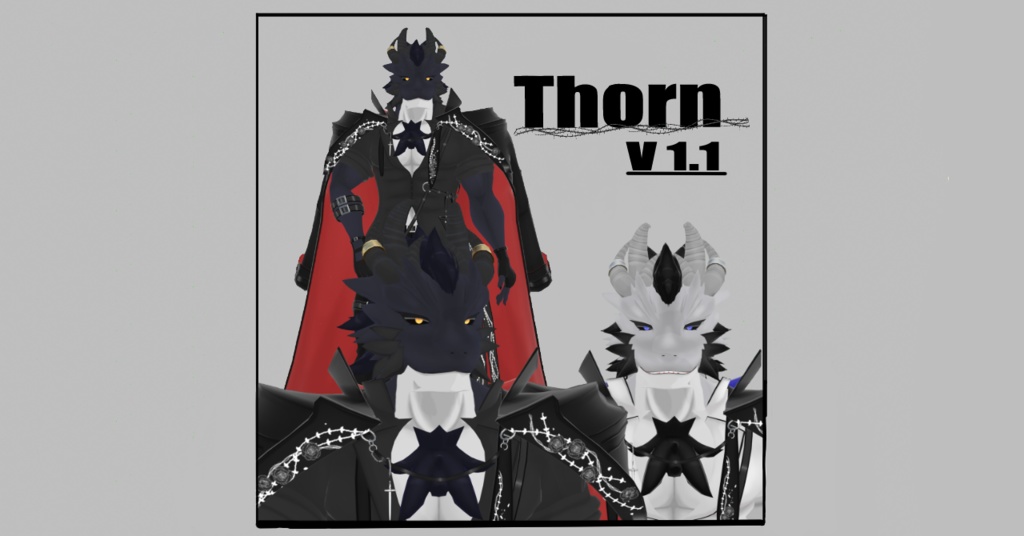 ソーン　thorn v1.1　 [VRchat用3Dモデル］