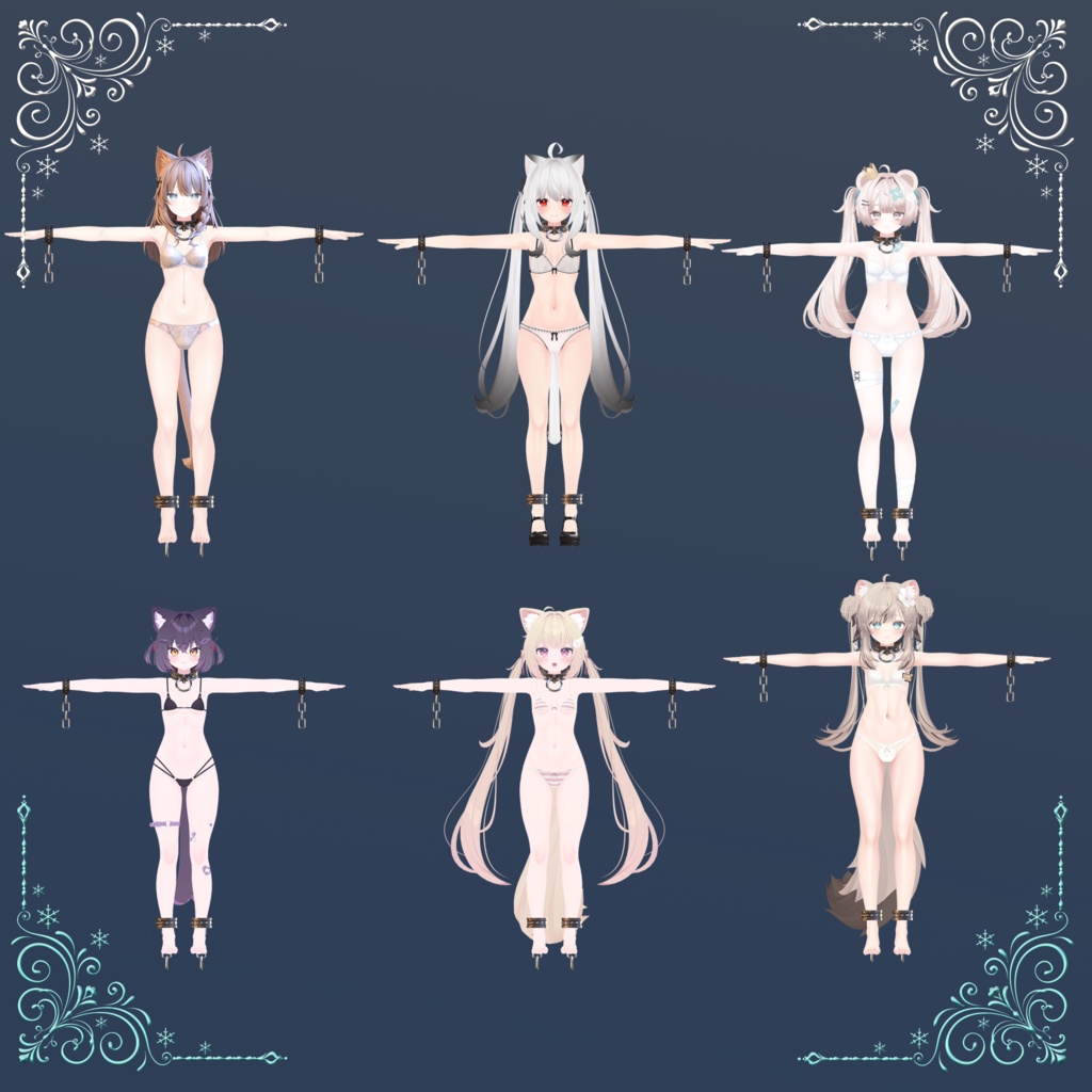 🔒Dungeon Collar & Shackles🔒【MA対応/VRChat】