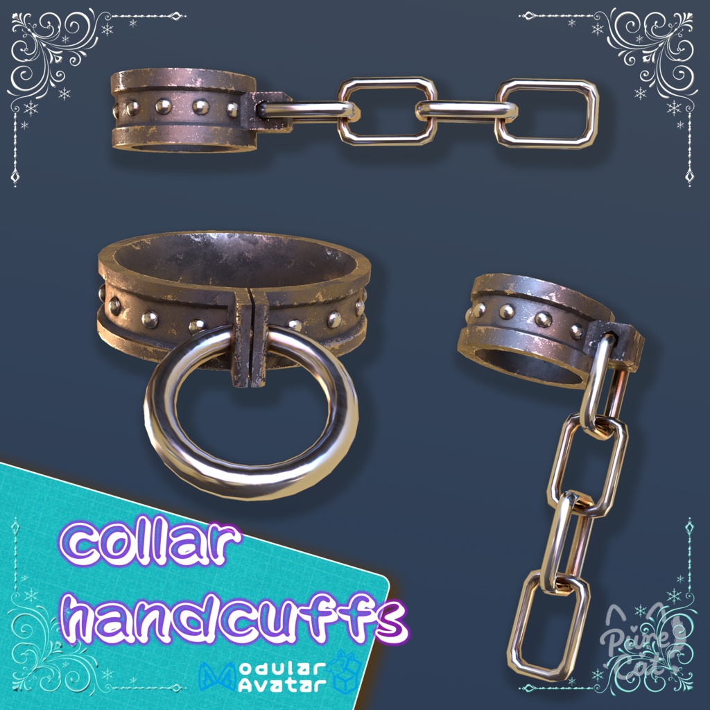 🔒Dungeon Collar & Shackles🔒【MA対応/VRChat】