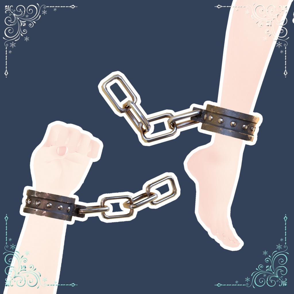 🔒Dungeon Collar & Shackles🔒【MA対応/VRChat】