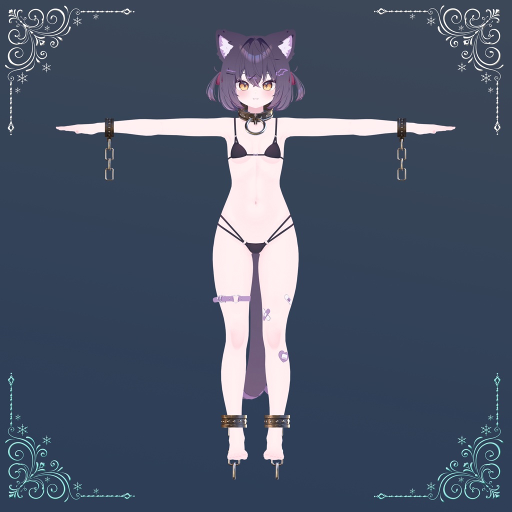 🔒Dungeon Collar & Shackles🔒【MA対応/VRChat】