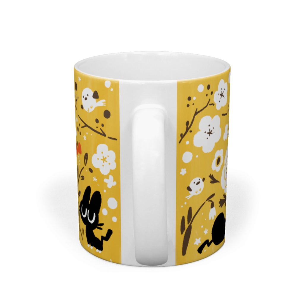 ジト目のねこマグ まてまてチョウチョ