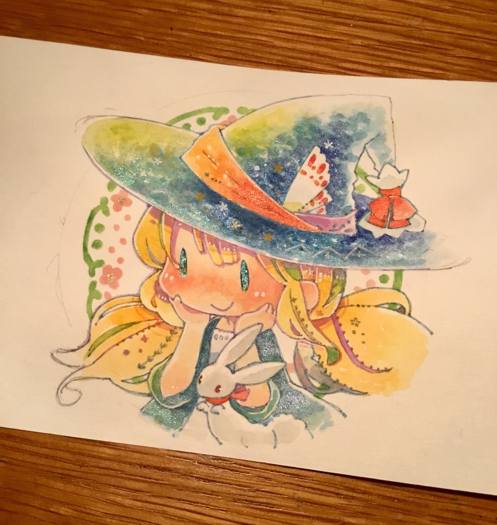 【イラスト原画】空の布の穴の魔女
