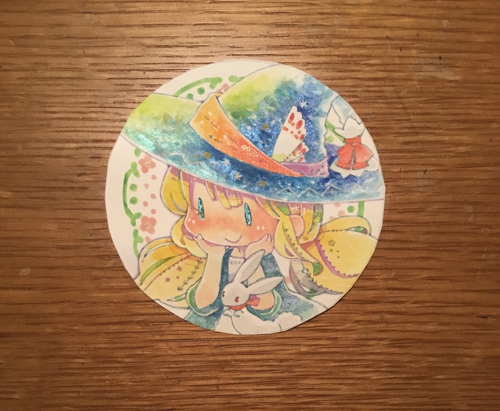 【イラスト原画】空の布の穴の魔女