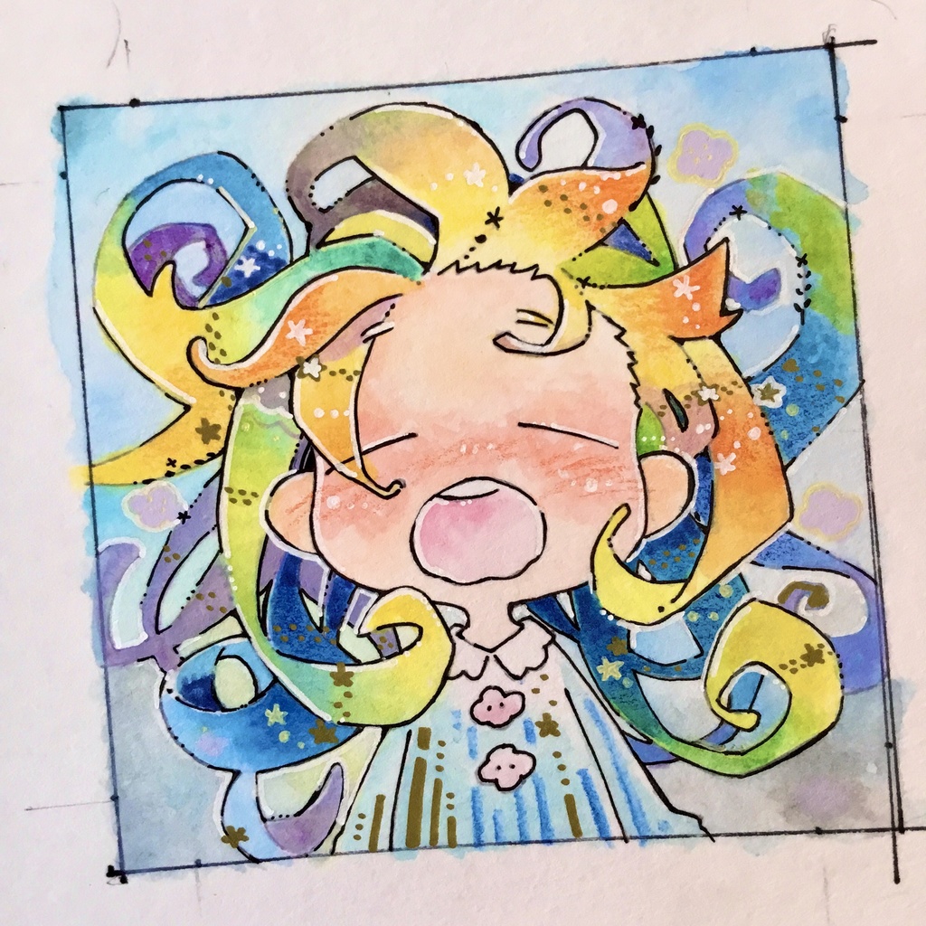 【イラスト原画】あくび