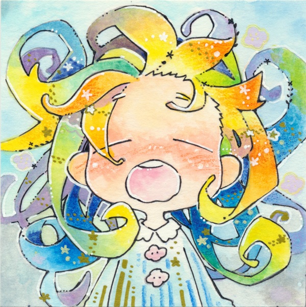 【イラスト原画】あくび