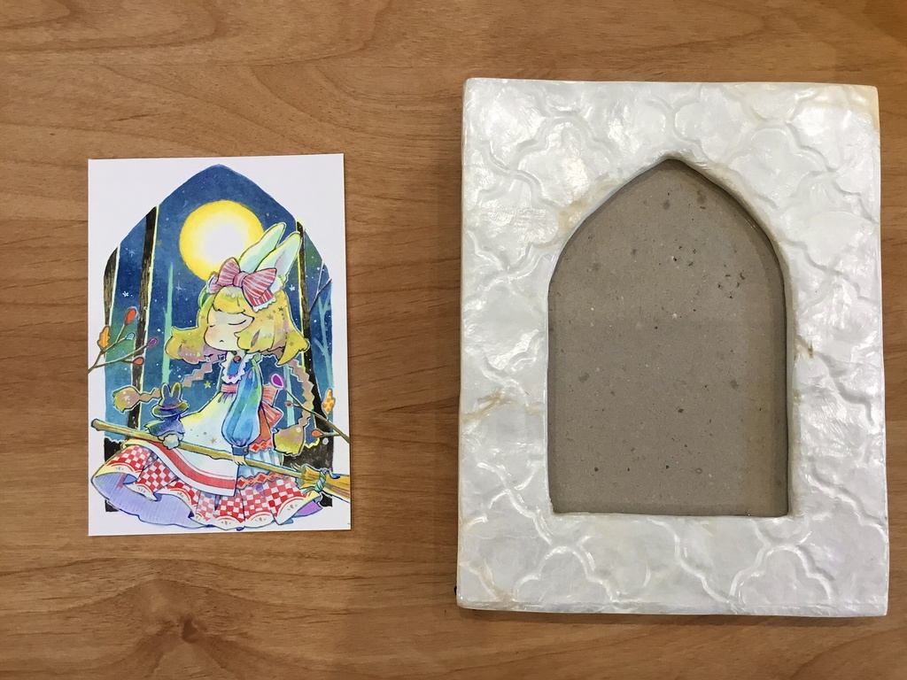 【イラスト原画】月夜のうさぎ