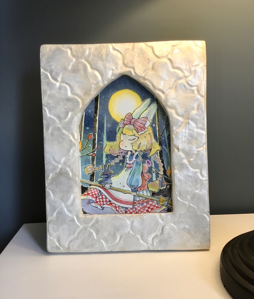 【イラスト原画】月夜のうさぎ