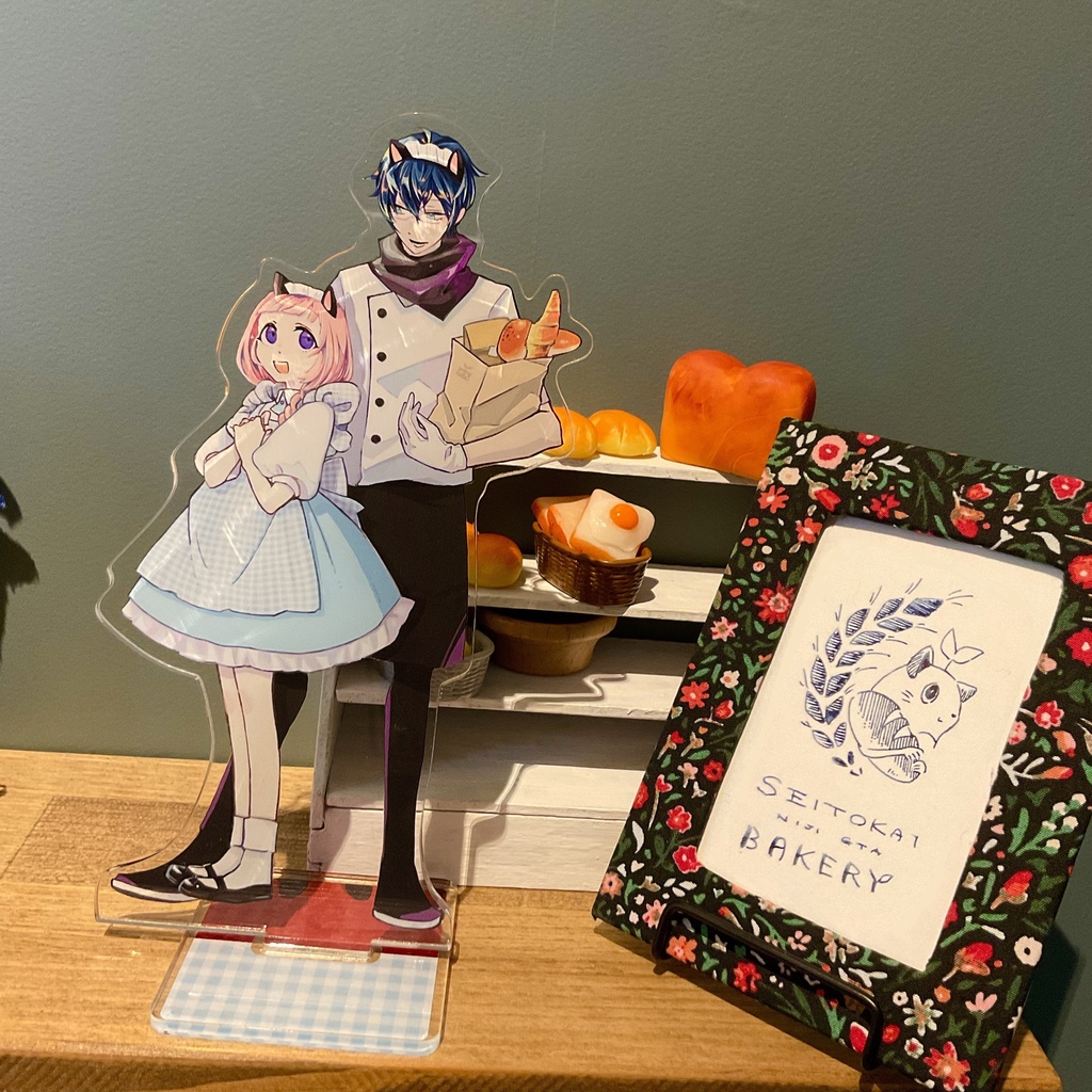 【受注生産】にじGTAパン屋さん 両面アクリルスタンド