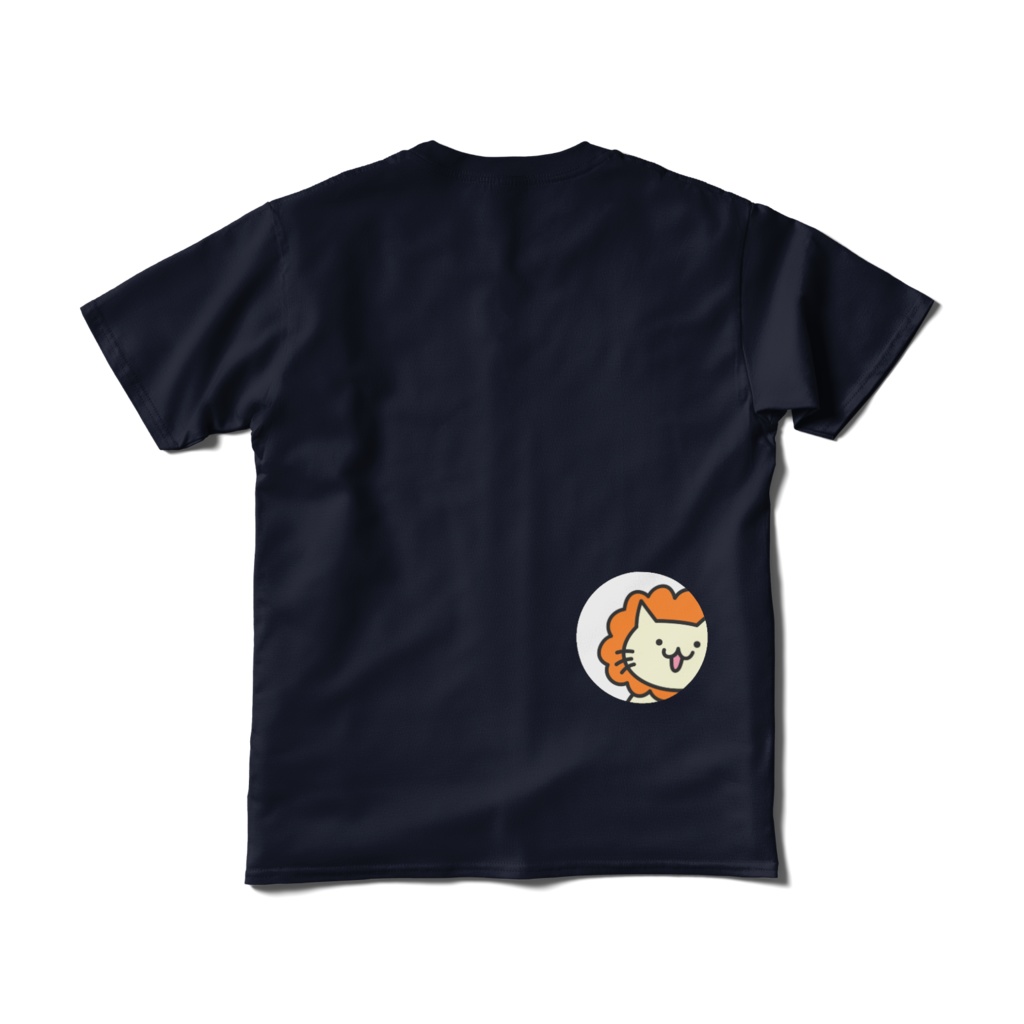 獅子Tシャツ(バックプリント/ネイビー)