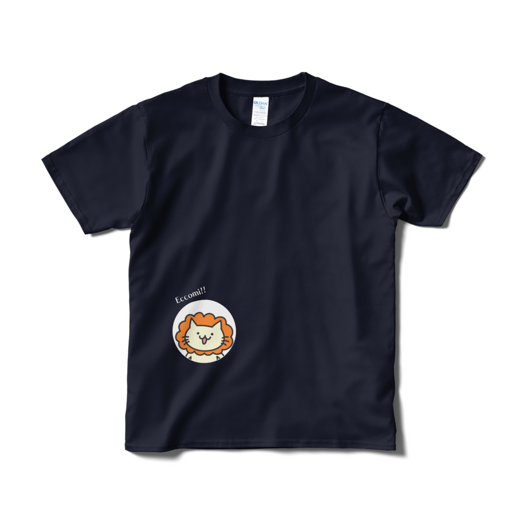 獅子Eccomi!!Tシャツ(両面プリント/ネイビー)